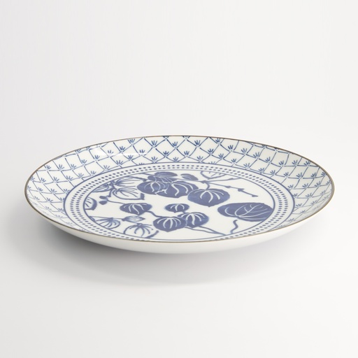 [16723] Flora Japonica Plate 25.7x3cm Ivy TN-8027/B 3/24