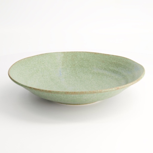 [16660] Vert Sauge Shallow Bowl 25.6x5.2cm YW-7215/VS 3/36
