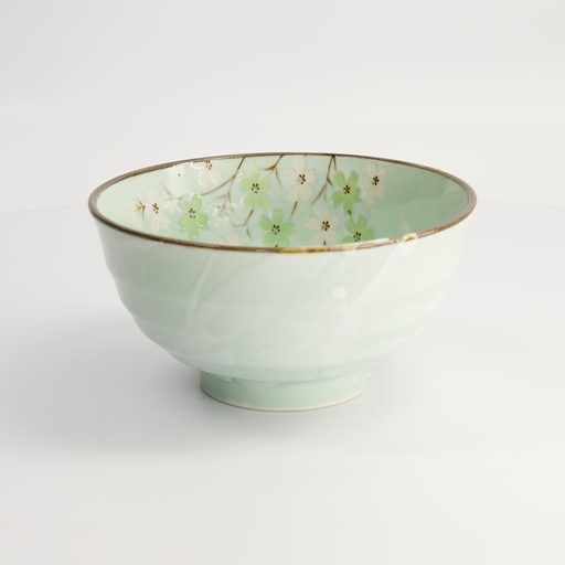 [16502] Green Cosmos Bowl 17x9cm 900ml Q566/GC 4/32
