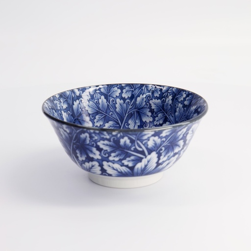 [16521] Hana Blue Mixed Bowls 15x7cm 550ml Dami Botan FK-8445/A 6/48