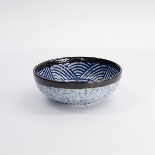 [18686] Aisai Seigaiha Bowl 15.3x5.5cm 550ml YT-159-085 18686 6/48