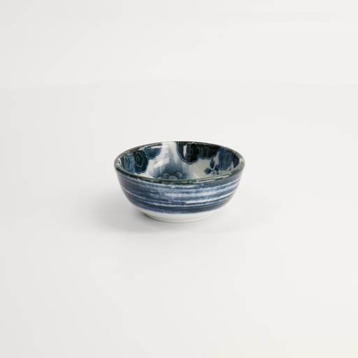 [18694] Japonism Lion Dish 8.7x3.7cm 95ml Black 18694 12/144