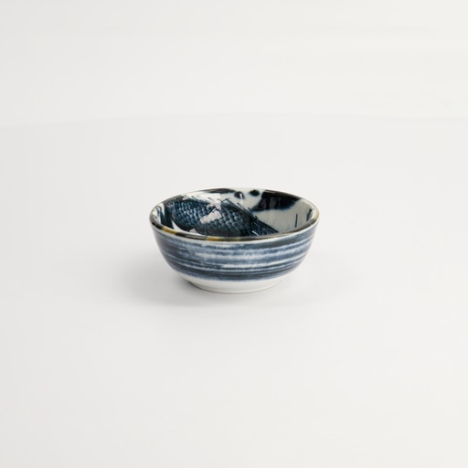 [18696] Japonism Dragon Dish 8.7x3.7cm 95ml Black 18696 12/144