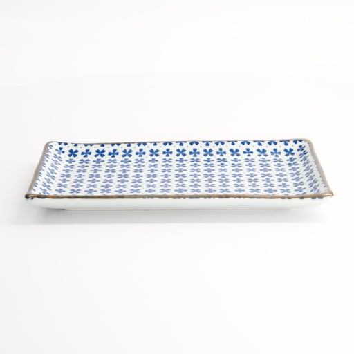 [22005] Japan Flower Sakura Plate 21x13.5cm  HB-3626/B 6/48