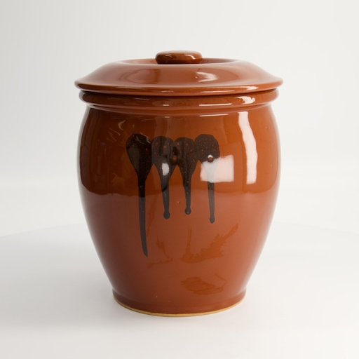 [22159] Kitchen Brown Tare Pot 5.4lt 21x24.5cm 17-0116-1303