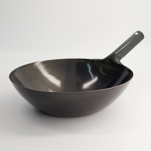 [18733] Kitchen Iron Wok  IH Bottom flat 33cm (HB-4226) 1/5