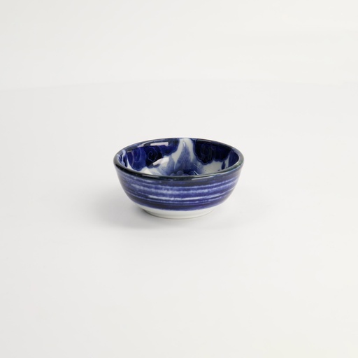 [18753] Japonism Lion Dish 8.7x3.7cm 95ml Blue 12/144