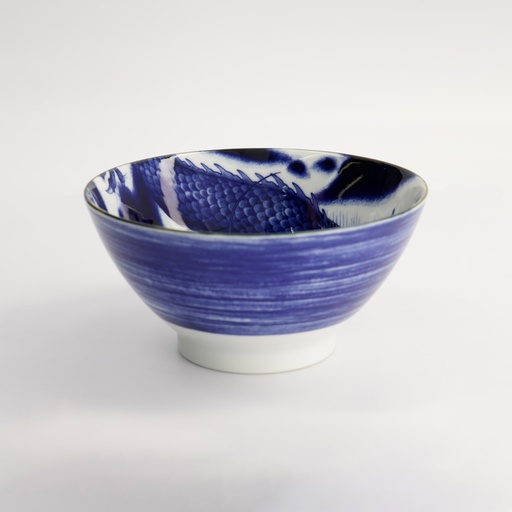 [18762] Japonism Dragon Tendon Bowl 17.8x8.8cm 1000ml Blue 4/32