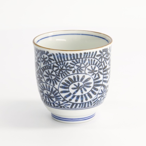 [22459] Cup 8x7.9cm Blue/White YW-7027/D 10/120