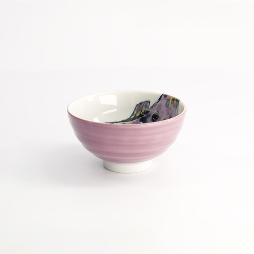 [18882] Seafood Rice Bowl 11.2x6.2cm 300ml Fugu Purple 18882 6/96