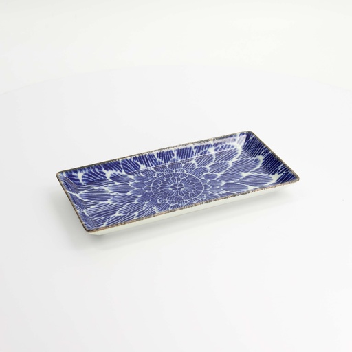 [18886] Ohuke Dahlia Plate 23x11.5x2.5cm FK-2102/C 6/48