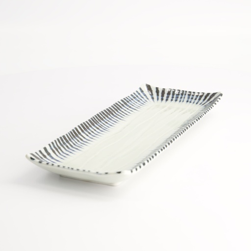 [20248] Shin Tokusa Plate 27.7x11.1x2.8cm FK-2122 6/48