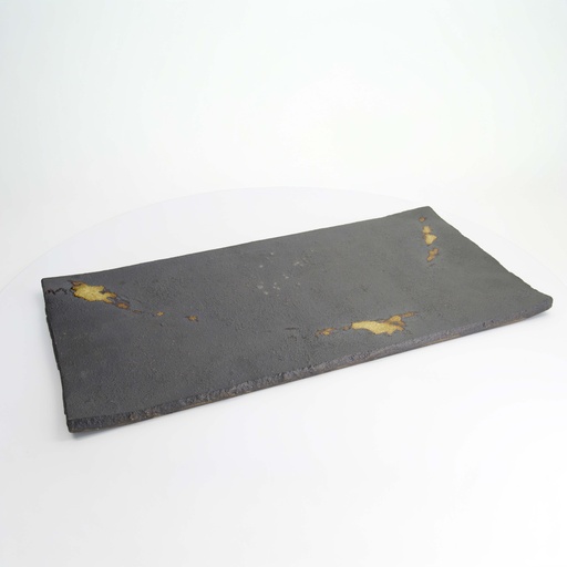 [20692] Mino Craft Rectangular Plate 55x28x2.5cm Black 1/12