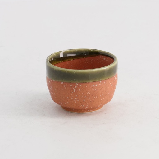 [20941] Sake Cup 6x4cm 60ml Aka-Iga-Nuriwake Red 12/240