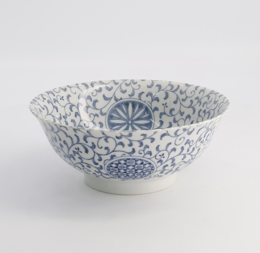 [20959] Wa Mixed Bowls Ramen 21x8.7cm 1300ml Marumon-Sarasa Blue 3/24
