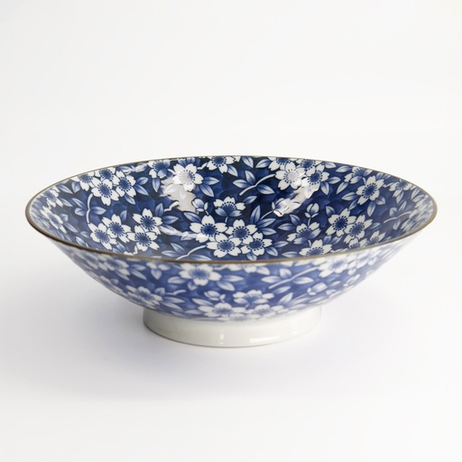 [20965] Tokyo Blue Sakura Mixed Bowls Ramen 25.4x7.8cm 1600ml 3/18