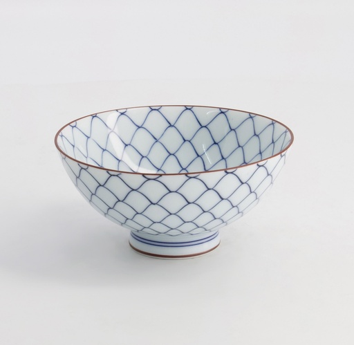[20997] Mixed Bowls 12x6.5cm 400ml Mesh BL/WH B 10/120