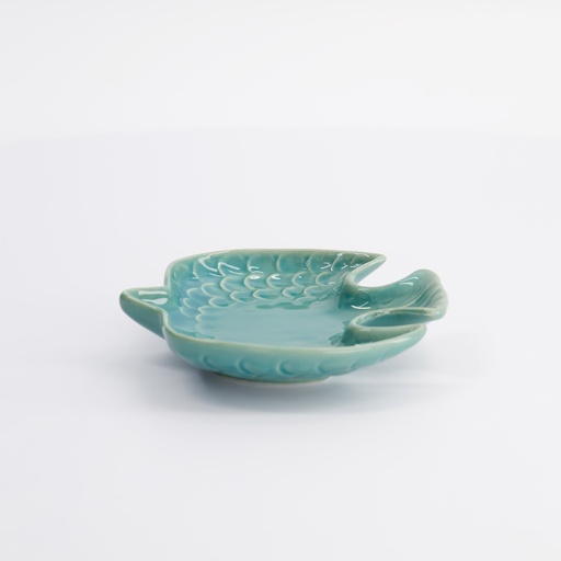 [21036] Swallow Bird Plate 12x11x3cmh Sea Green 10/120
