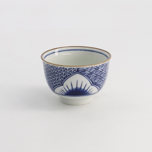 [21194] Lily Flower Cup 8.4x5.5cm 150ml Blue 21194 12/144