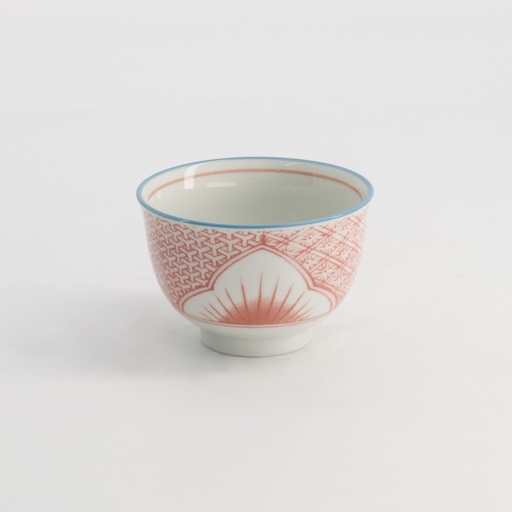 [21195] Lily Flower Cup 8.4x5.5cm 150ml Red 21195 12/144
