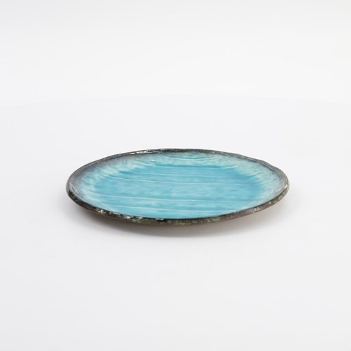 [21326] Yamasaku Blue Plate 16.5x1.5cm 21326 6/72