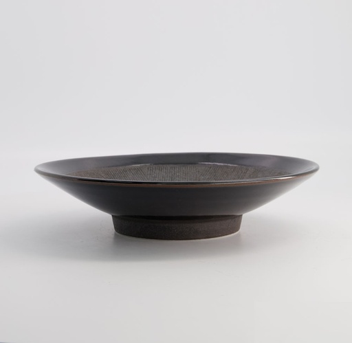 [21215] Mixed Bowls Black Suribachi 27x6cm Black 3/18 21215