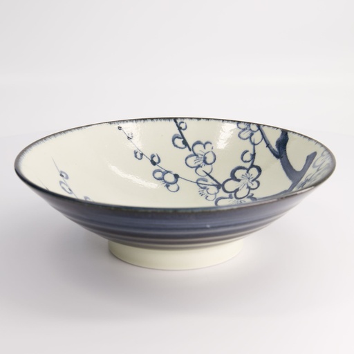 [21217] Mixed Bowl Plum 24.5x7.5cm Blue/White 1400ml 21217 4/24
