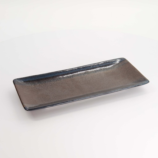 [21061] Mino Craft Rectangular Plate 28.5x12.5x2.5cm Black 4/32