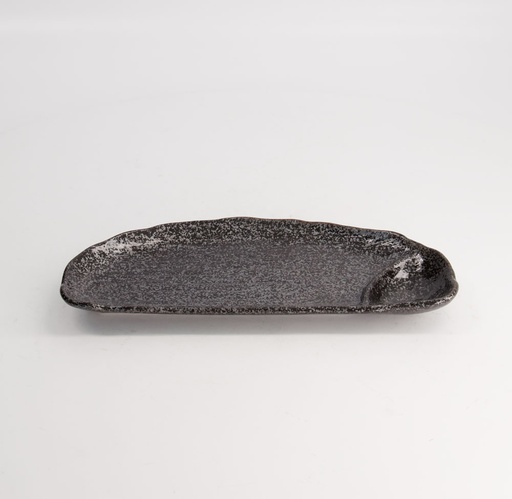 [21075] Mino Craft Rectangular Plate 27.5x12x2.5cm Black 4/32