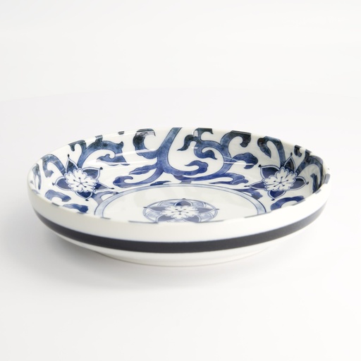 [21505] Wa Mixed Bowls Pasta Plate Goben Karakusa 20x4.1cm 21505 4/32