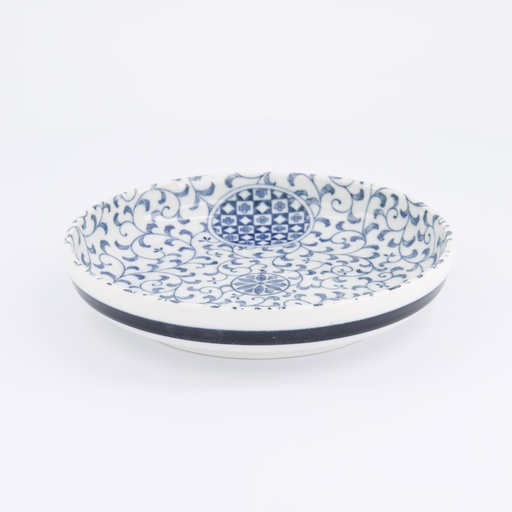 [21506] Wa Mixed Bowls Pasta Plate Marumon Sarasa 20x4.1cm 650ml 21506 4/32