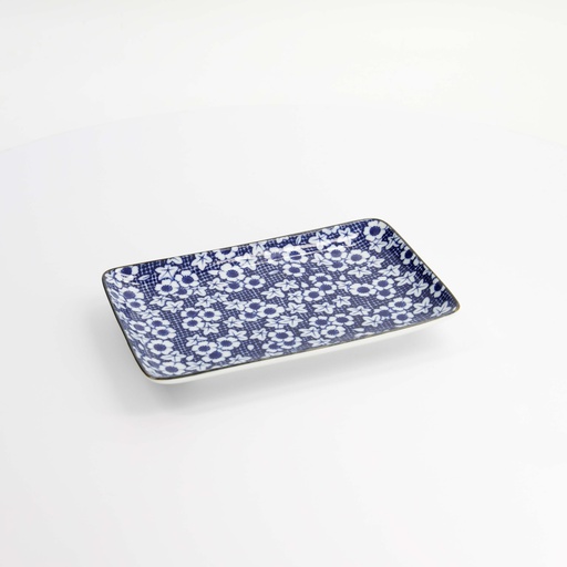 [21372] Mixed Plate 20.4x13cm Nunome Shunjyu B 21372 6/36