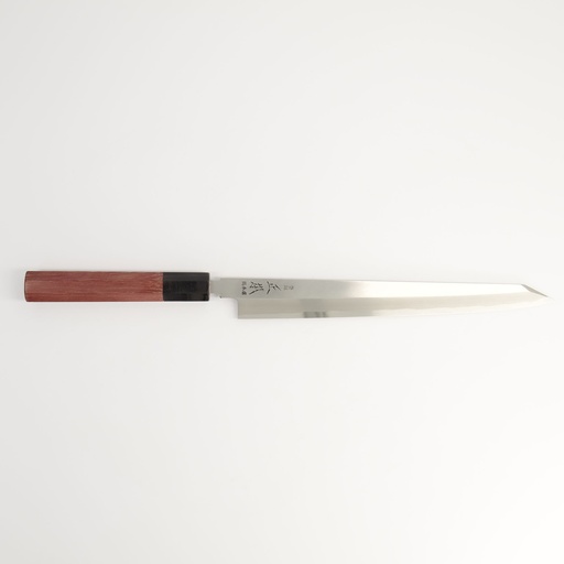 [21392] Knife Masamoto Carbon Steel Kiritsuke Purple Heart Octagon 27cm 1/1