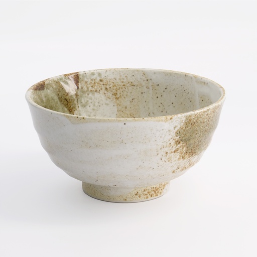 [21419] Yukishino Tayo Bowl 17x9cm 900ml Br/Wh 21419 4/32
