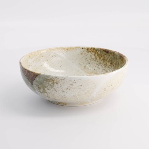 [21420] Yukishino Bowl 17.5x6.2cm 800ml Br/Wh 21420 4/32