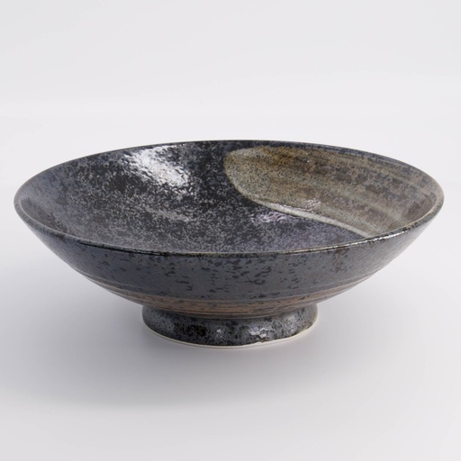 [21435] Arahake Bowl 24x7.5cm 1400ml Bk/Br 21435 2/16