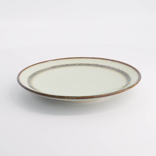 [21451] Wasabi Round Plate 22.7x3.1cm Beige 21451 6/36