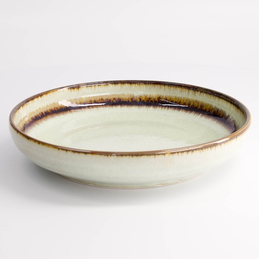 [21462] Wasabi Pasta Plate 22x4cm 650ml Beige 21462 3/24