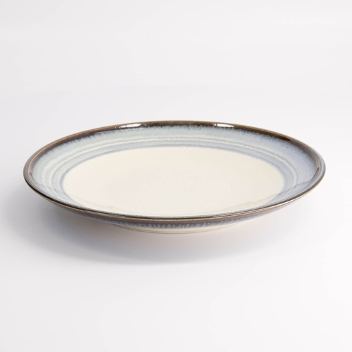 [21464] Unkai Round Plate 22.7x3.1cm White 21464 6/36