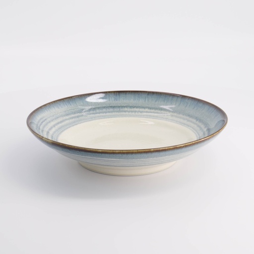 [21468] Unkai Deep Plate 23x5cm White 21468 4/32
