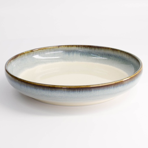 [21475] Unkai Pasta Plate 22x4cm 650ml White 21475 3/24