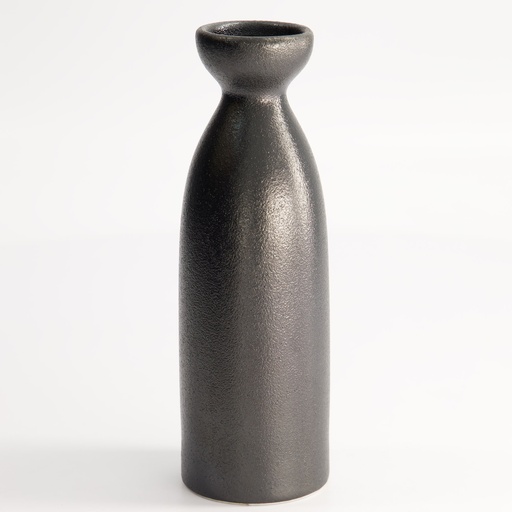 [20397] Yuzu Black Sake Bottle 17.5cm 220ml Matte Black A1830Y101 6/72
