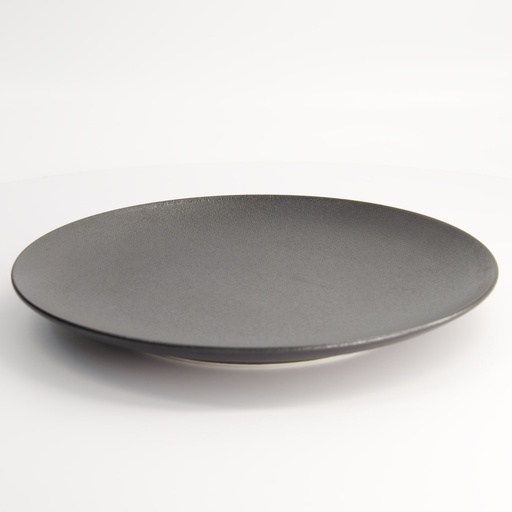 [20378] Yuzu Black Coupe Plate 27.1x3cm A2381Y101 3/18