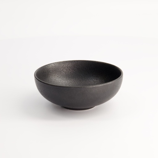 [20387] Yuzu Black Round Bowl 11.1x4.4cm 180ml A21812Y101 6/96