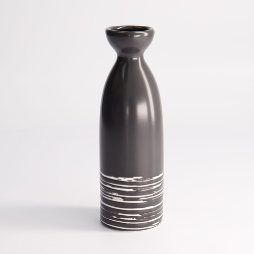 [7476] Black Maru Series Sake Bottle 17.5cm 220ml Black A1830Y103T85 6/72