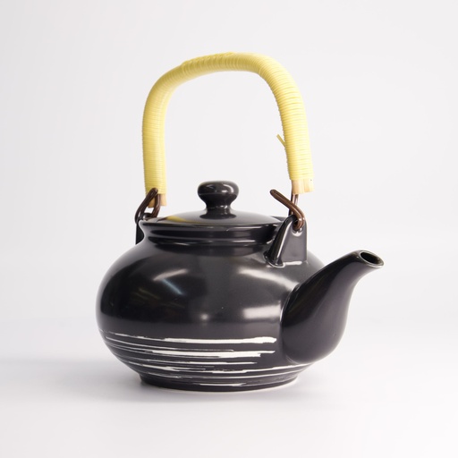 [7477] Black Maru Series Teapot 1000ml A4373Y103T85 1/12