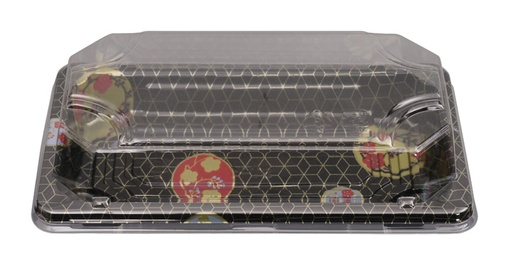 [9361] Kitchen HR Dispo. Plate 16.5x9x2cm  ST-1 BK Sakura 50/1200