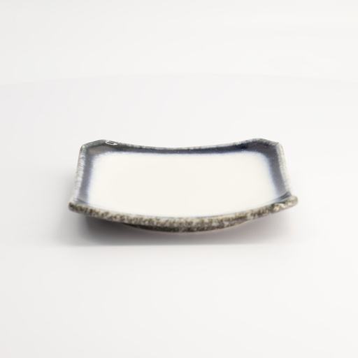 [7457] Tajimi Blue/White Plate 14.5x14.5x2cm E485-P-06005 5/60