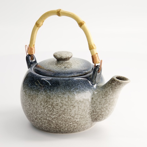 [7995] Tajimi Blue/Grey Teapot 600ml E466-51 1/24
