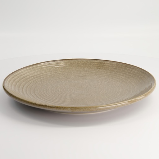 [17606] Waga Shallow Plate Grey 29x3.4cmh 17606 2/12